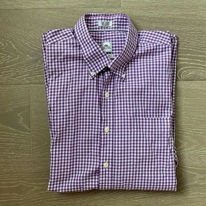 Peter Millar Men’s Nanoluxe Easycare LS Button Up Shirt Front Pocket Size XL
